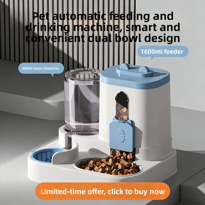 Automatic Pet Food and Water Dispenser
